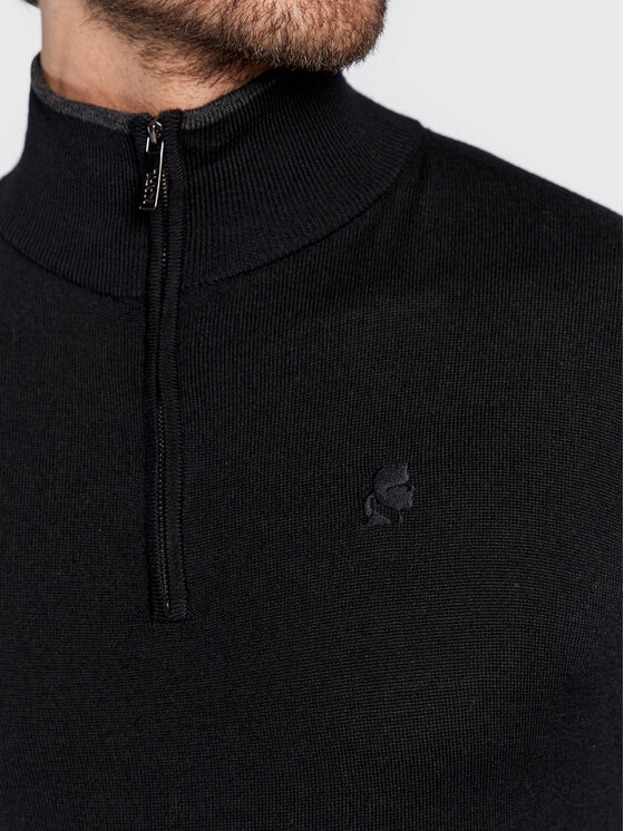 KARL LAGERFELD Pullover 655008 524399 Schwarz Regular Fit | Modivo.de