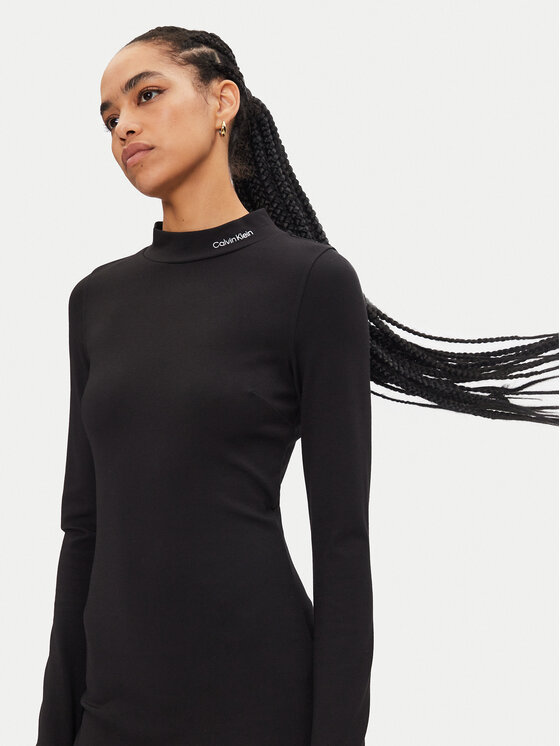 Calvin Klein Jeans Calvin Klein Jeans Rochie de zi J20J225395 Negru Slim Fit