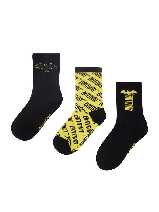 Batman Șosete lungi CEO-ACCCS-AW26-221WBBAT(3-PACK) Negru