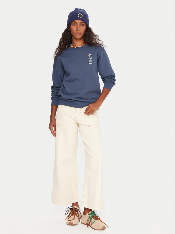 Roxy Roxy Sweatshirt Surf Stoked ERJFT05018 Blau Regular Fit