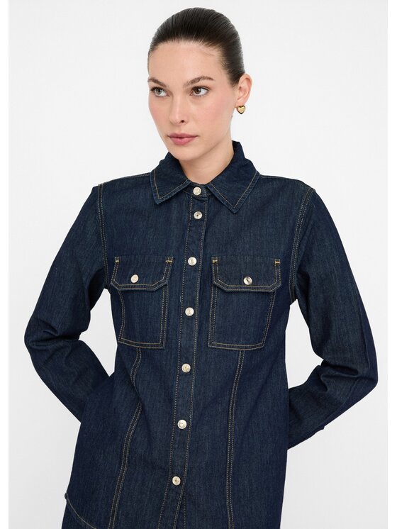 Liu Jo Liu Jo Koszula UF5150D026877000 Błękitny Slim Fit