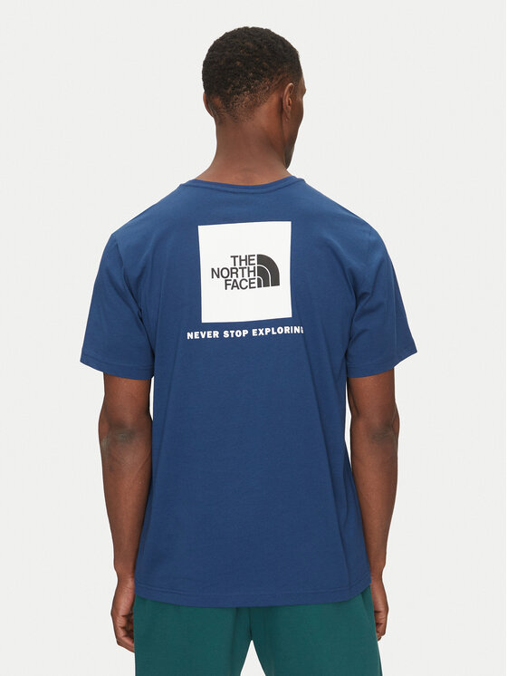 The North Face The North Face T-Shirt Redbox NF0A87NP Niebieski Regular Fit