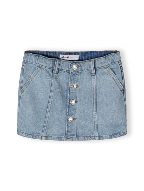 minoti minoti Spódnica jeansowa 22skirt41 Niebieski Regular Fit