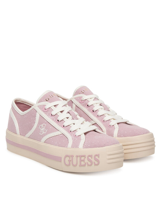 Guess Guess Plátěnky FLPI2S FAL12 Růžová