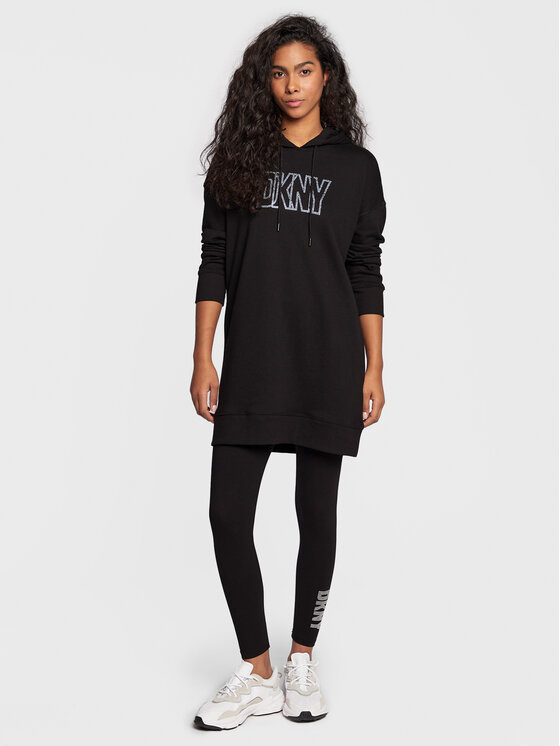 DKNY Sport Džemper haljina DP2D4713 Crna Regular Fit Modivo.hr