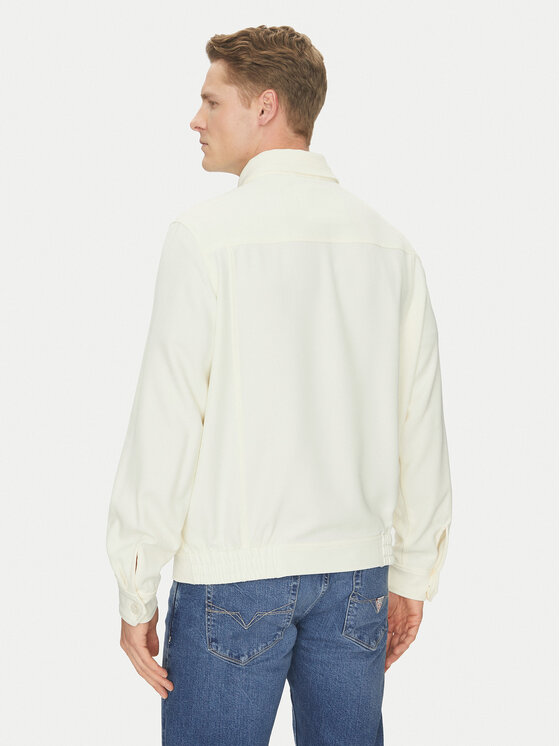 Guess Guess Kurtka przejściowa M5GL38 WHAO2 Écru Regular Fit
