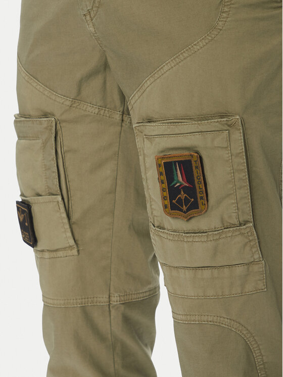 Aeronautica Militare Aeronautica Militare Текстилни панталони 251PA1387CT1493 Каки Regular Fit
