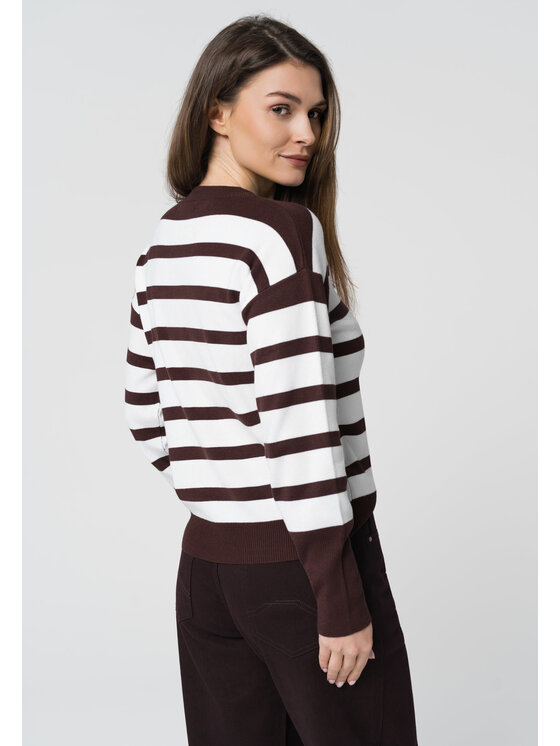 Volcano Volcano Sweter s-zita Biały Regular Fit