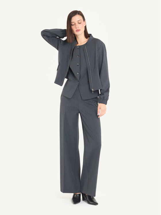 KMX KMX Marynarka 108460020 Szary Straight Fit