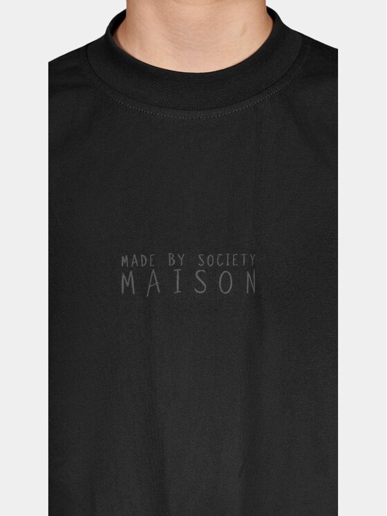 MADE BY SOCIETY MADE BY SOCIETY T-Shirt Encre - T37945 Czarny Basic Fit