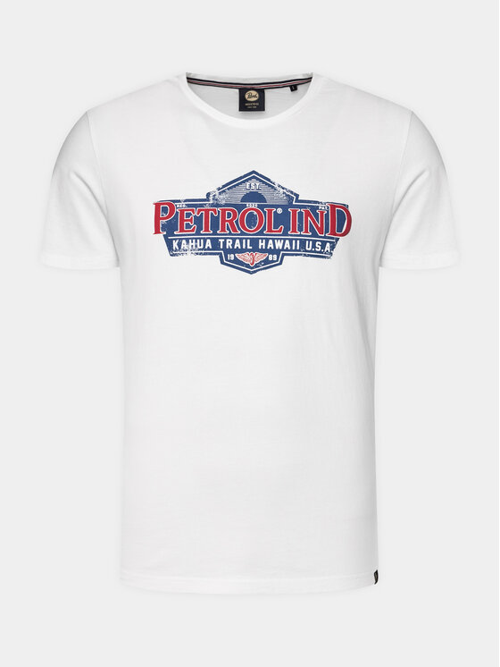 Petrol Industries Petrol Industries T-shirt M-1040-TSR602 Bijela Regular Fit