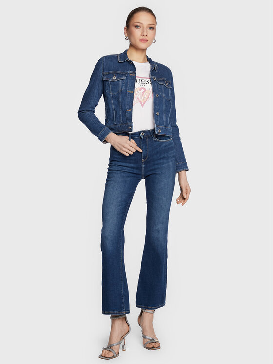 Giacca di jeans Delya W3RN01 D4WF1 Blu scuro