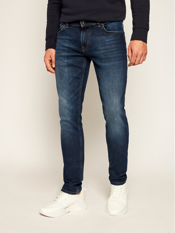 JOOP! Jeans hlače 17 Jd-01Hamond 30023260 Mornarsko modra Slim Fit