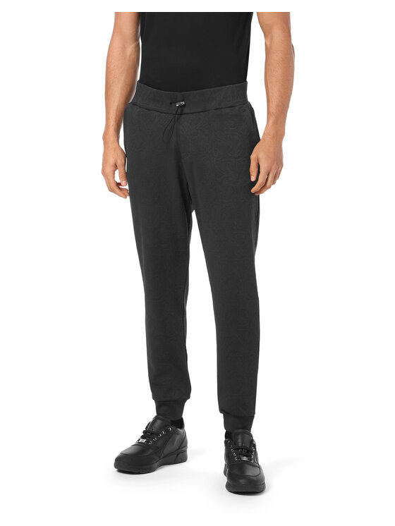 Komplet top i spodnie, rozmiar 4XL, Czarny, 22403