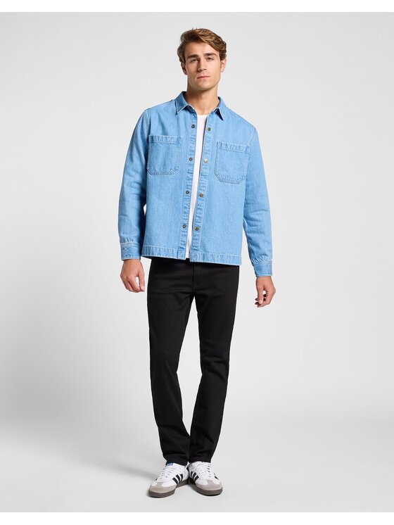 Lee Lee Koszula 2 PKT OVERSHIRT Niebieski Relaxed Fit