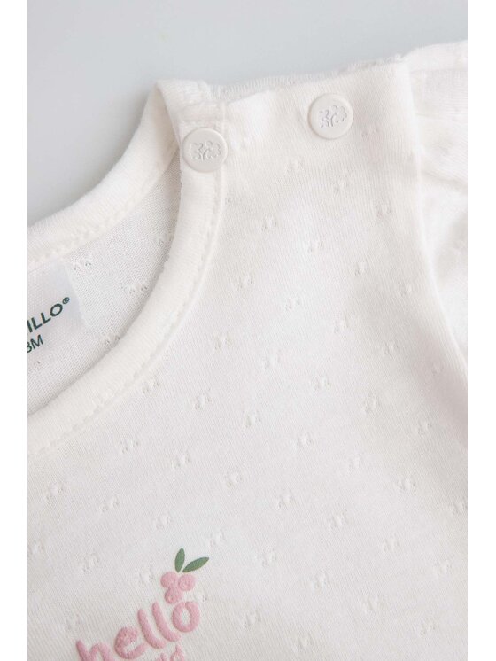 Coccodrillo Coccodrillo Detské body ZC6112101FGN-003 Krémová Regular Fit