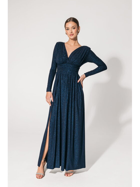 Aurora Aurora Večerní šaty Adelle Tmavomodrá Feminine Fit