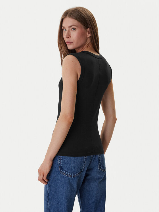 Calvin Klein Jeans Calvin Klein Jeans топ LV047B265G Черен Slim Fit