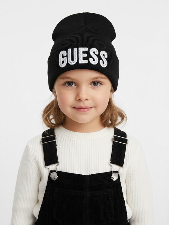 Guess Guess Czapka KIDS J0BZ12 Z2Q00 Czarny