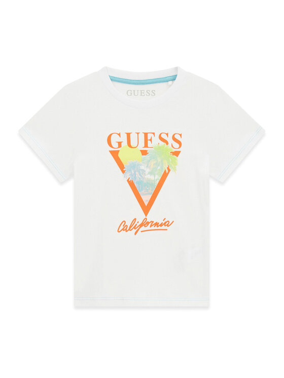 Guess Tricou N6GI10 K8HM4 Alb Regular Fit