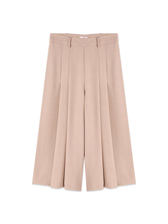 Oltre Oltre Pantaloni di tessuto P04HR009414N013 Crema Baggy Fit