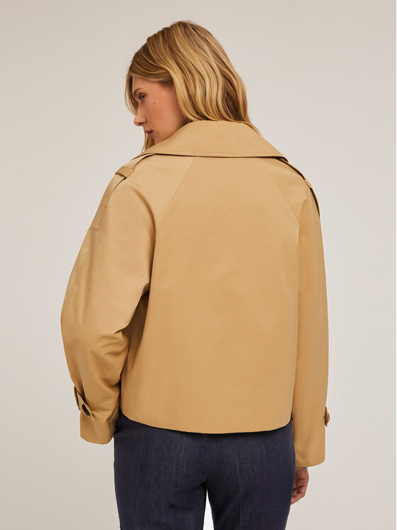 Motivi Motivi Cappotto R239W000137N002 Écru Regular Fit