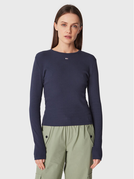 Tommy Jeans Tommy Jeans Μπλουζάκι Essential DW0DW14277 Σκούρο μπλε Slim Fit