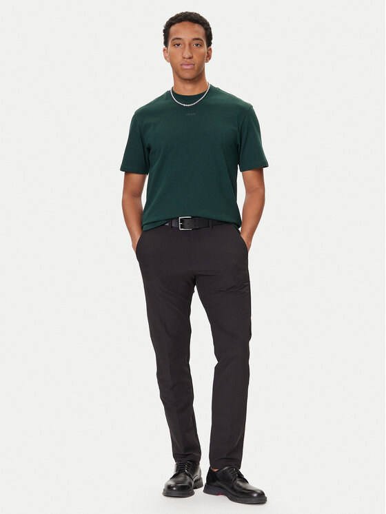 HUGO HUGO T-shirt Dapolino 50488330 Zelena Relaxed Fit
