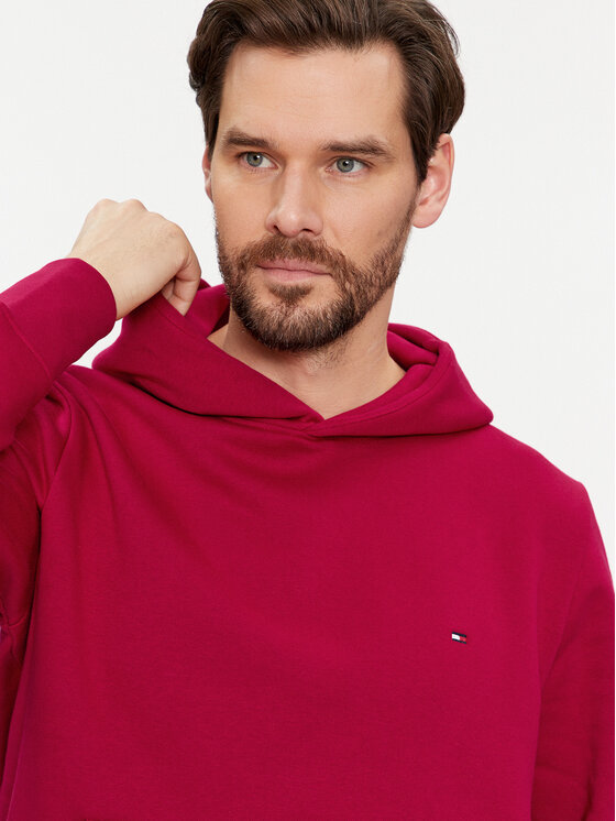 Tommy Hilfiger Tommy Hilfiger Bluza Flag Logo MW0MW34266 Czerwony Regular Fit