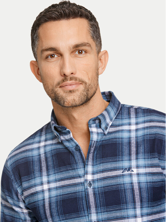 Lindbergh Lindbergh Camicia 30-225054 Blu scuro Relaxed Fit