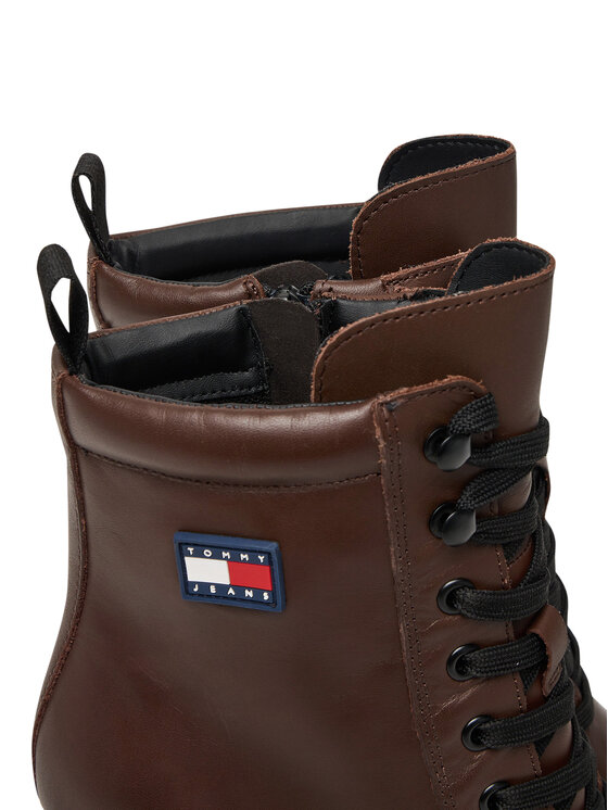 Tommy Jeans Tommy Jeans Stivaletti Tjw Lace Up EN0EN02832 Marrone
