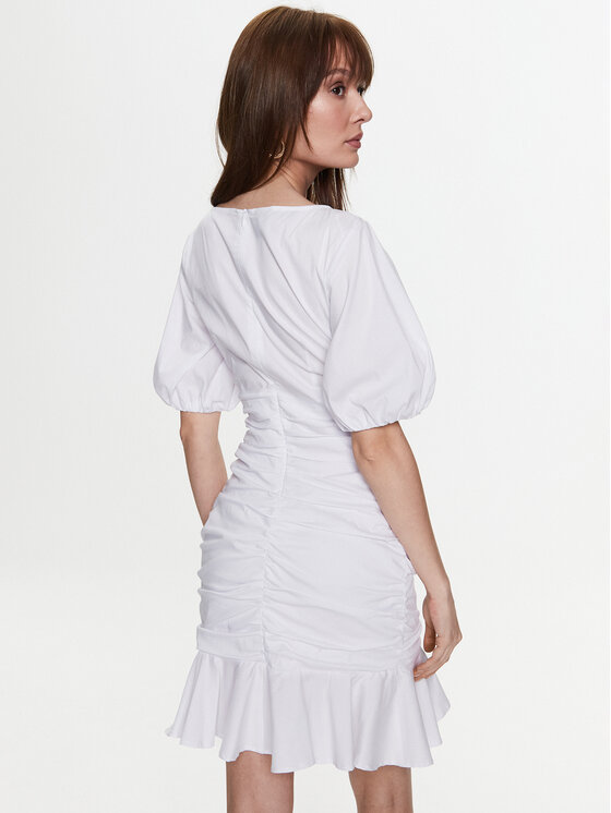 PINKO Pinko Sommerkleid 100564 Y817 Weiß Regular Fit