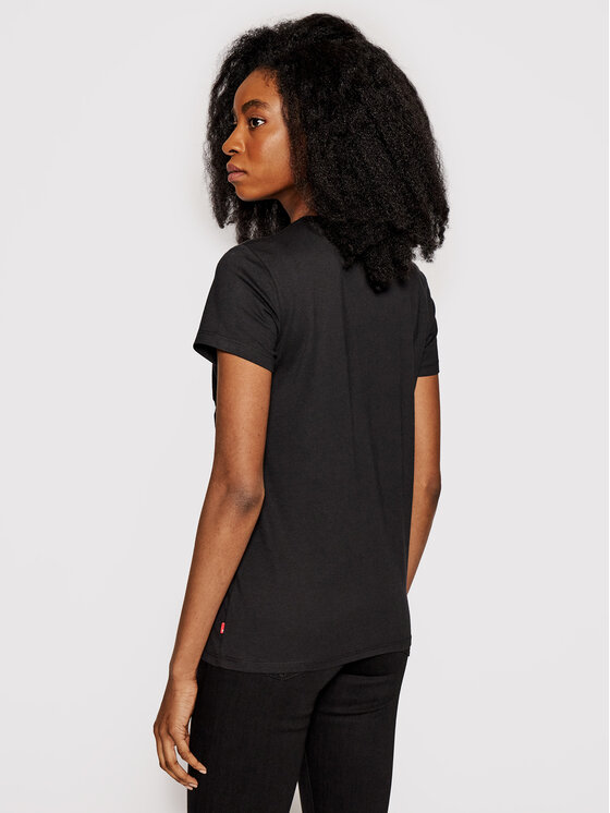 Levi's® Levi's® Póló The Perfect Graphic Tee 17369-0201 Fekete Regular Fit