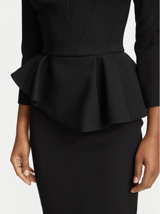 Elisabetta Franchi Elisabetta Franchi Kokteilikleit AB-010-67E2-V400 Must Fitted Fit