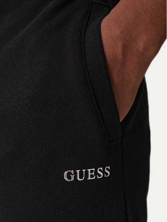 Guess Guess Teplákové kalhoty Z6RB12 KAIJ1 Černá Regular Fit