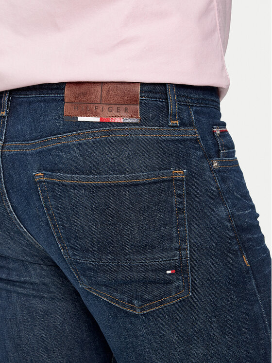 Tommy Hilfiger Tommy Hilfiger Jeansy Bleecker MW0MW35717 Granatowy Slim Fit