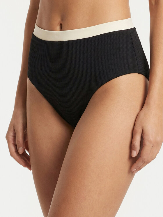 Seafolly Seafolly Bikini apakšdaļa Band Wave 40775-305 Melns