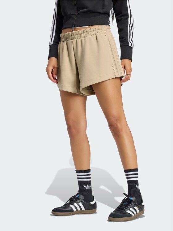 adidas adidas Szorty materiałowe 172113 Khaki Loose Fit