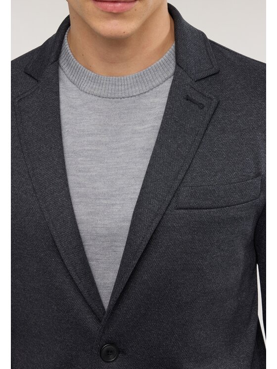 Trussardi Trussardi Marynarka Q013M000027N0BZ Czarny Regular Fit