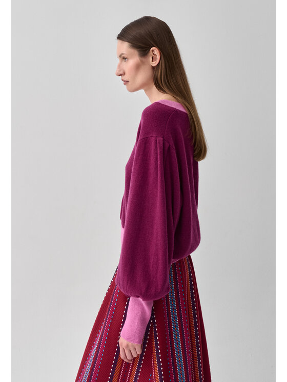 TATUUM TATUUM Sweter LILA A Fioletowy Casual Fit