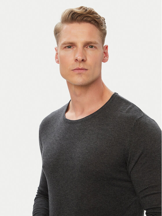 Selected Homme Selected Homme Пуловер Rome 16079774 Сив Regular Fit