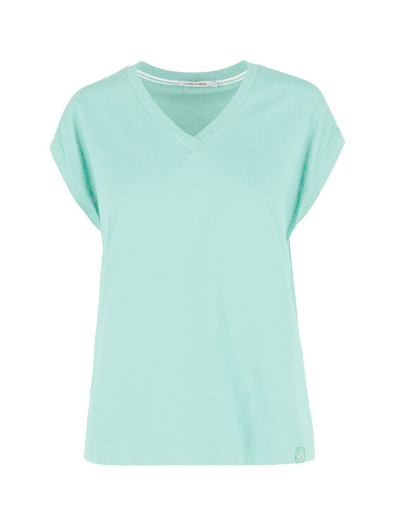 Volcano Volcano T-Shirt T-SKY Zielony Regular Fit