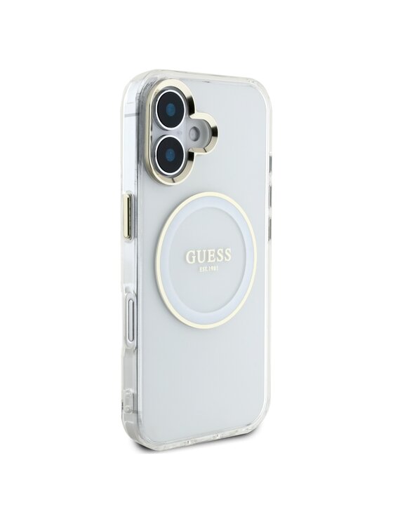 Guess Guess Etui na telefon iPhone 16 Biały