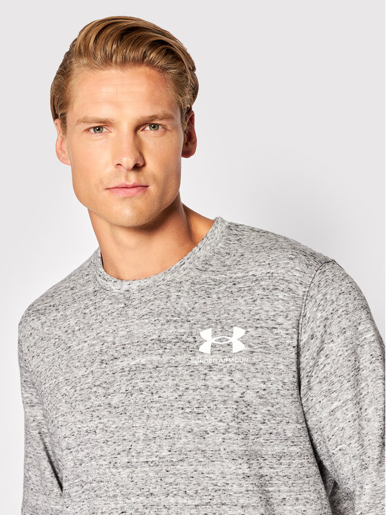 Under Armour Under Armour Majica dugih rukava Ua Rival Terry 1370404 Siva Relaxed Fit