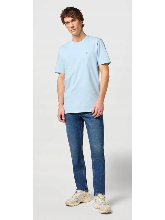 Wrangler Wrangler Jeansy River Niebieski Tapered Fit