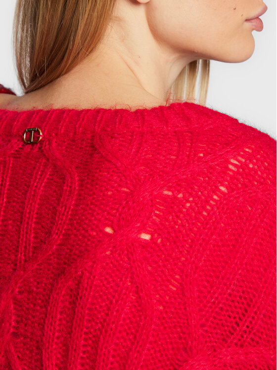 TWINSET TWINSET Sweater 222TT3340 Piros Relaxed Fit