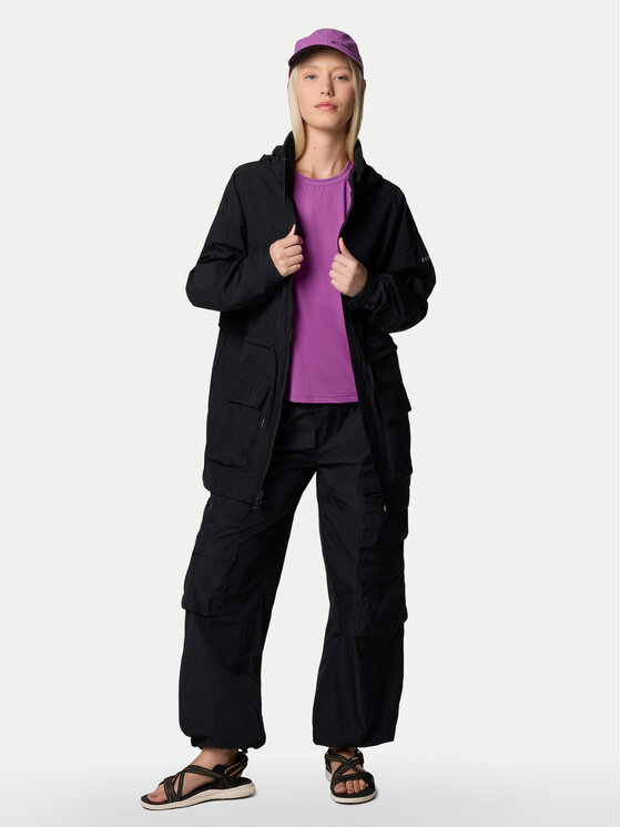 Columbia Columbia Outdoorové nohavice Elevated View™ Parachute Pant 2118851 Čierna Relaxed Fit