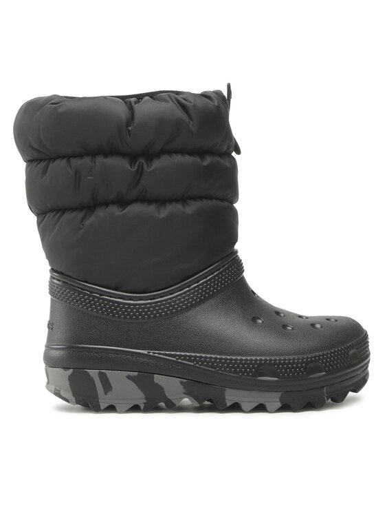 Cizme de zăpadă Crocs Classic Neo Puff Boot K 207684 Negru