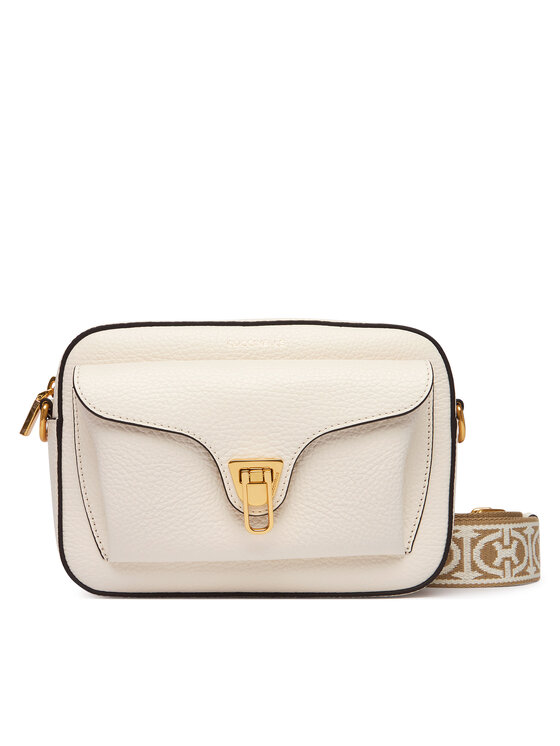 Coccinelle Coccinelle Ročna torba NOF Coccinelle Beat Soft Ribb E1 NOF 15 02 01 Écru