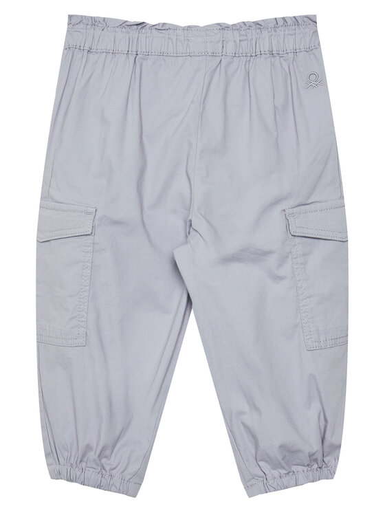 United Colors Of Benetton United Colors Of Benetton Medžiaginės kelnės 4L2VGF028 Mėlyna Relaxed Fit